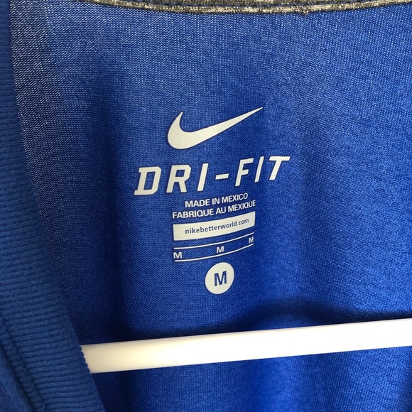 Men’s Blue Nike Dri-Fit Shirt - Picture 4 of 5